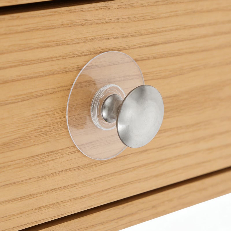 Self Adhesive Cabinet Knobs 4PCS No Drill Drawer Pulls for Kitchen Dresser Glass Cabinet - Image 5