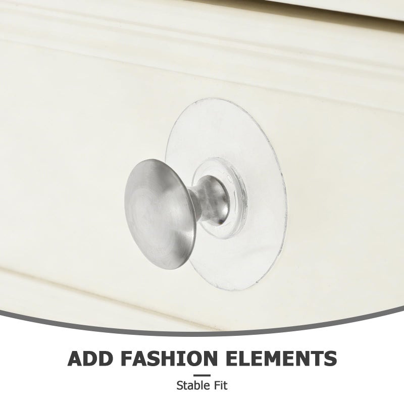 Self Adhesive Cabinet Knobs 4PCS No Drill Drawer Pulls for Kitchen Dresser Glass Cabinet - Image 4