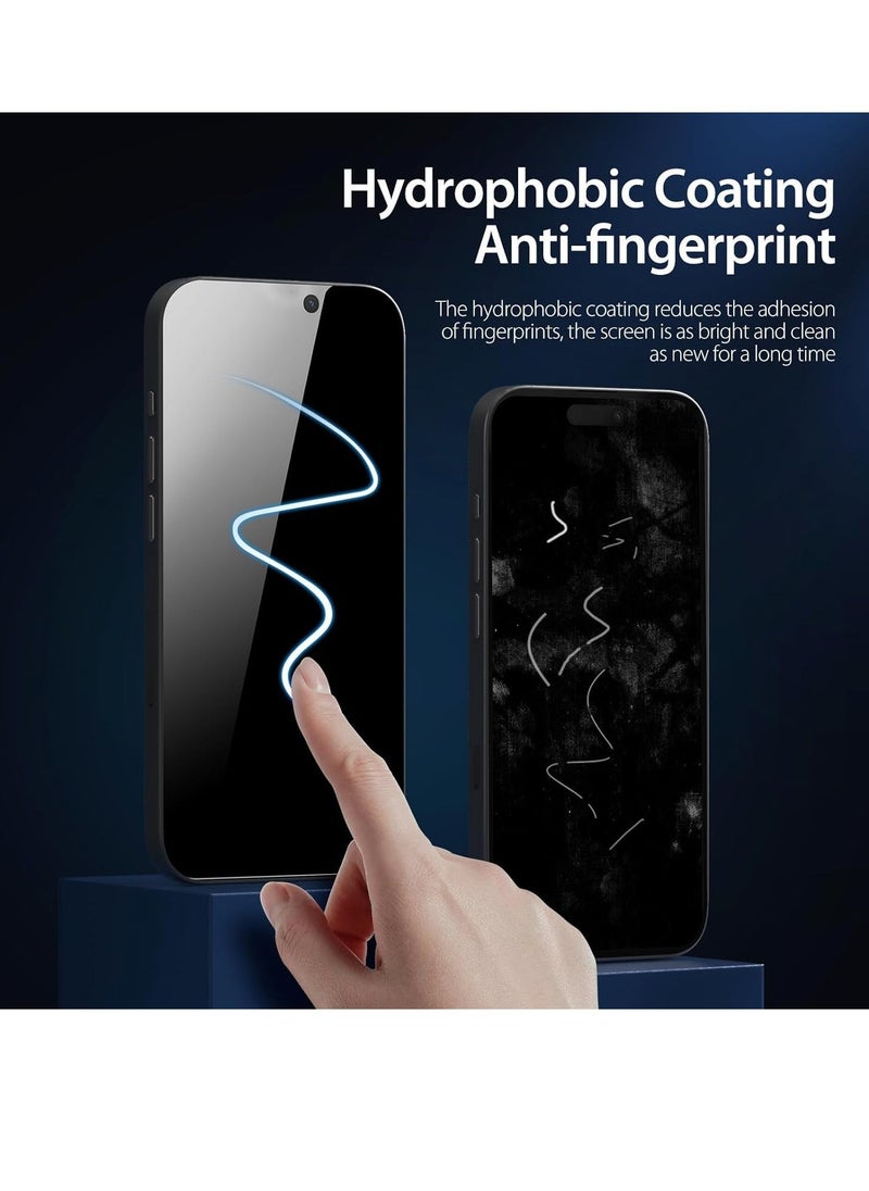 ELTRAZONE Privacy Glass for iPhone 15 Pro Max Screen Protector Anti-Spy Tempered Glass Film 9H Hardness Scratch Resistant Bubble Free Anti Spy Tempered Glass - Image 5