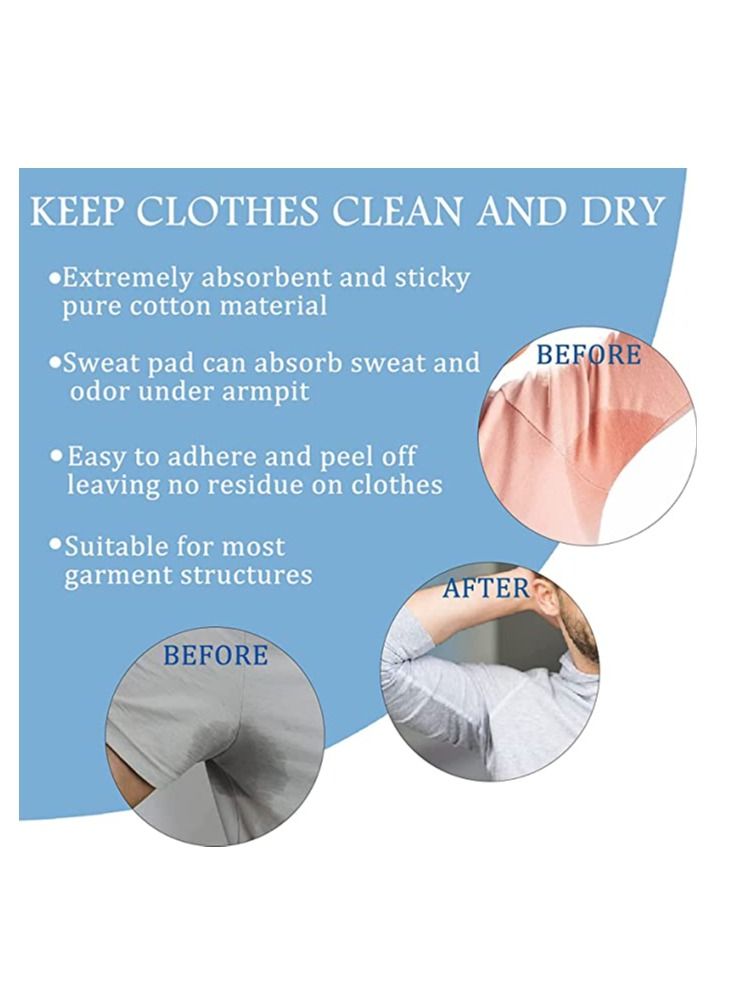 12-Pieces Underarm Sweat Pads Disposable Absorbent Armpit Underarm Shields for Men and Women - Image 3