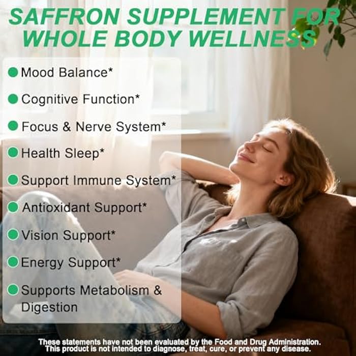 WellVeraVida Saffron Supplements Liquid Drops- 88.5mg Pure Saffron Extract for Stress Relief & Calm Mood Support丨Advance 8-in-1 liquid Saffron w. Ashwagandha & Rhodiola Rosea, Fast Absorption Than Saffron Gummies - Image 4