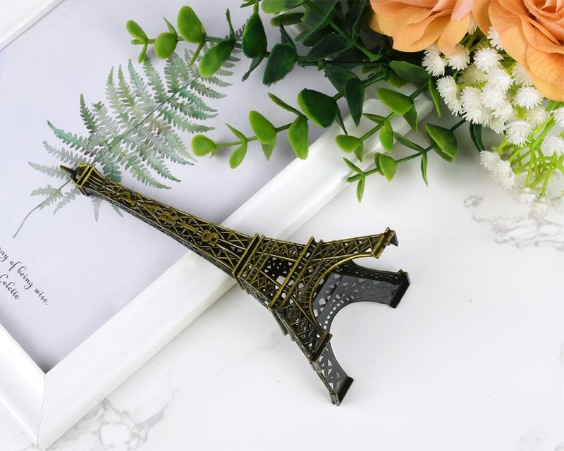DS.DISTINCTIVE STYLE DS. DISTINCTIVE STYLE Eiffel Tower Model Eiffel Tower Metallic Statue Eiffel Tower Figurine for Souvenirs, Bronze (6inch) - Image 5