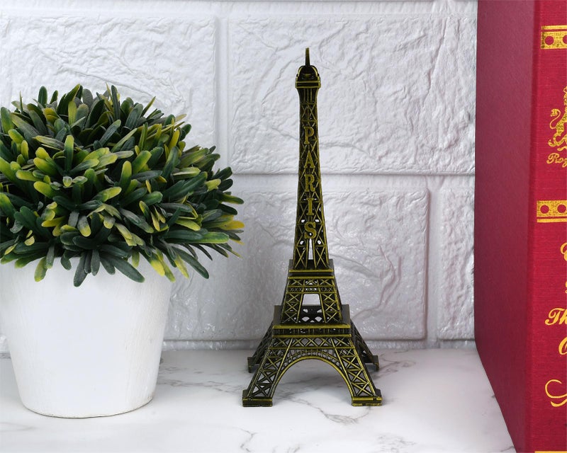 DS.DISTINCTIVE STYLE DS. DISTINCTIVE STYLE Eiffel Tower Model Eiffel Tower Metallic Statue Eiffel Tower Figurine for Souvenirs, Bronze (6inch) - Image 2