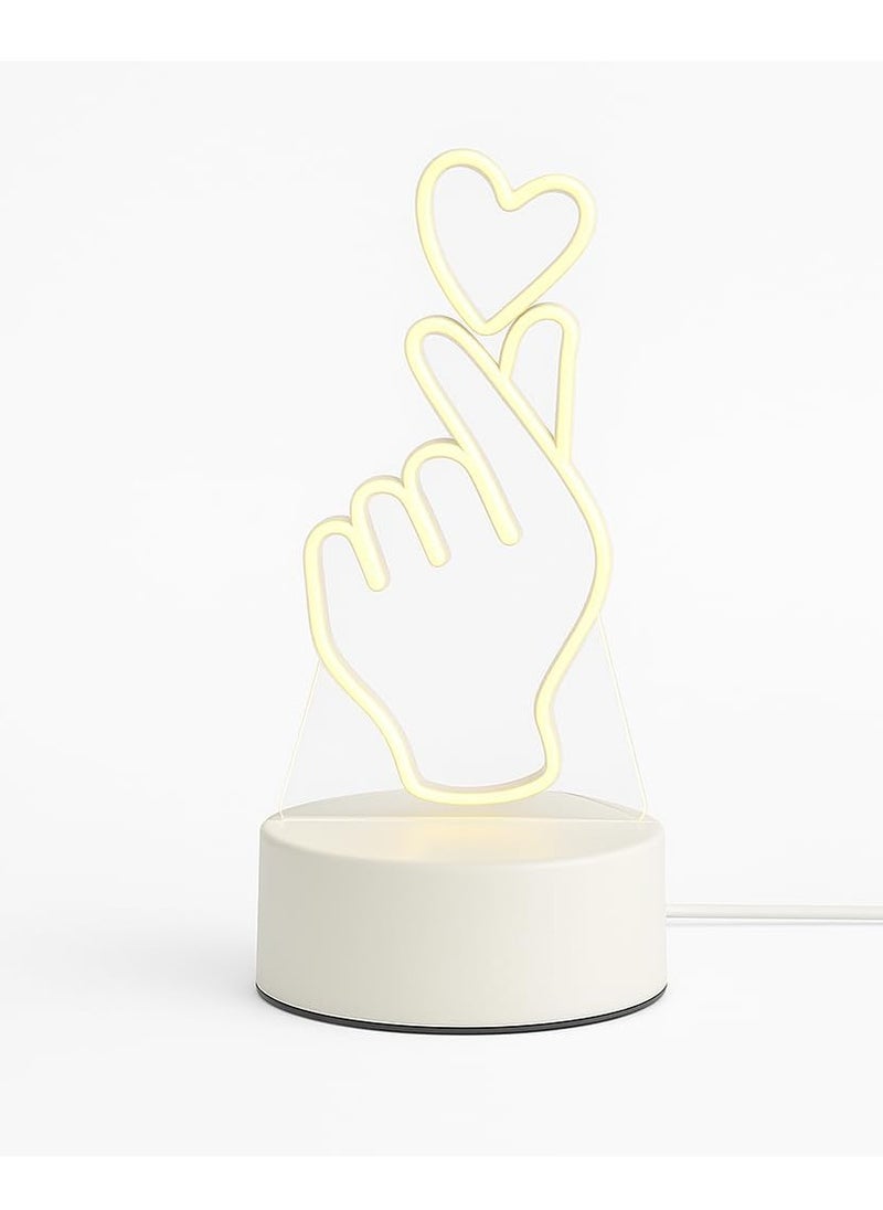 Plan A Creative 3D LED Lamp – Desk Decor Table Lamp Bedroom Creative Night Light for Kids Adults Birthday Holiday Gifts for Boys Girls (Hand)  - Image 1