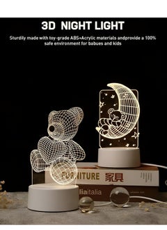 Plan A Creative 3D LED Lamp – Desk Decor Table Lamp Bedroom Creative Night Light for Kids Adults Birthday Holiday Gifts for Boys Girls (Hand)  - Image 3