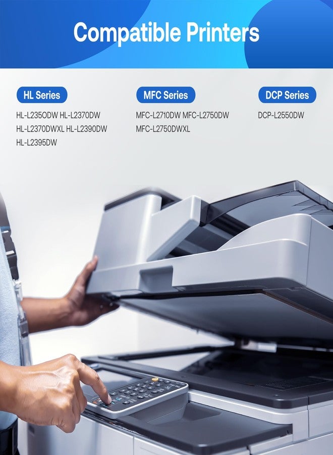 WEAREC Compatible Toner Cartridge Replacement for Brother TN760 TN-760 TN730 with HL-L2350DW HL-L2370DW MFC-L2750DW DCP-L2550DW Printer (Black 4 Pack) - Image 2
