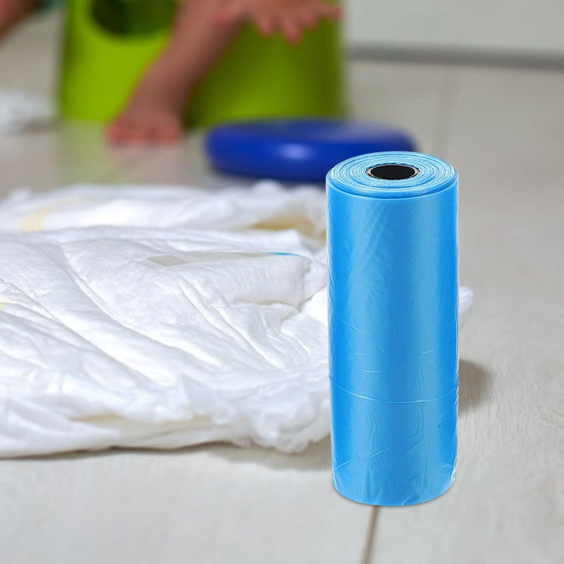 Leak Proof Diaper Disposal Bags 10 Pack Drawstring Travel Outdoor Random Color - Image 5