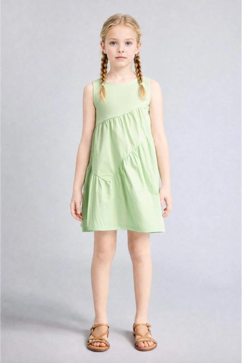 ديفاكتو Regular Fit Sleeveless Woven Dress