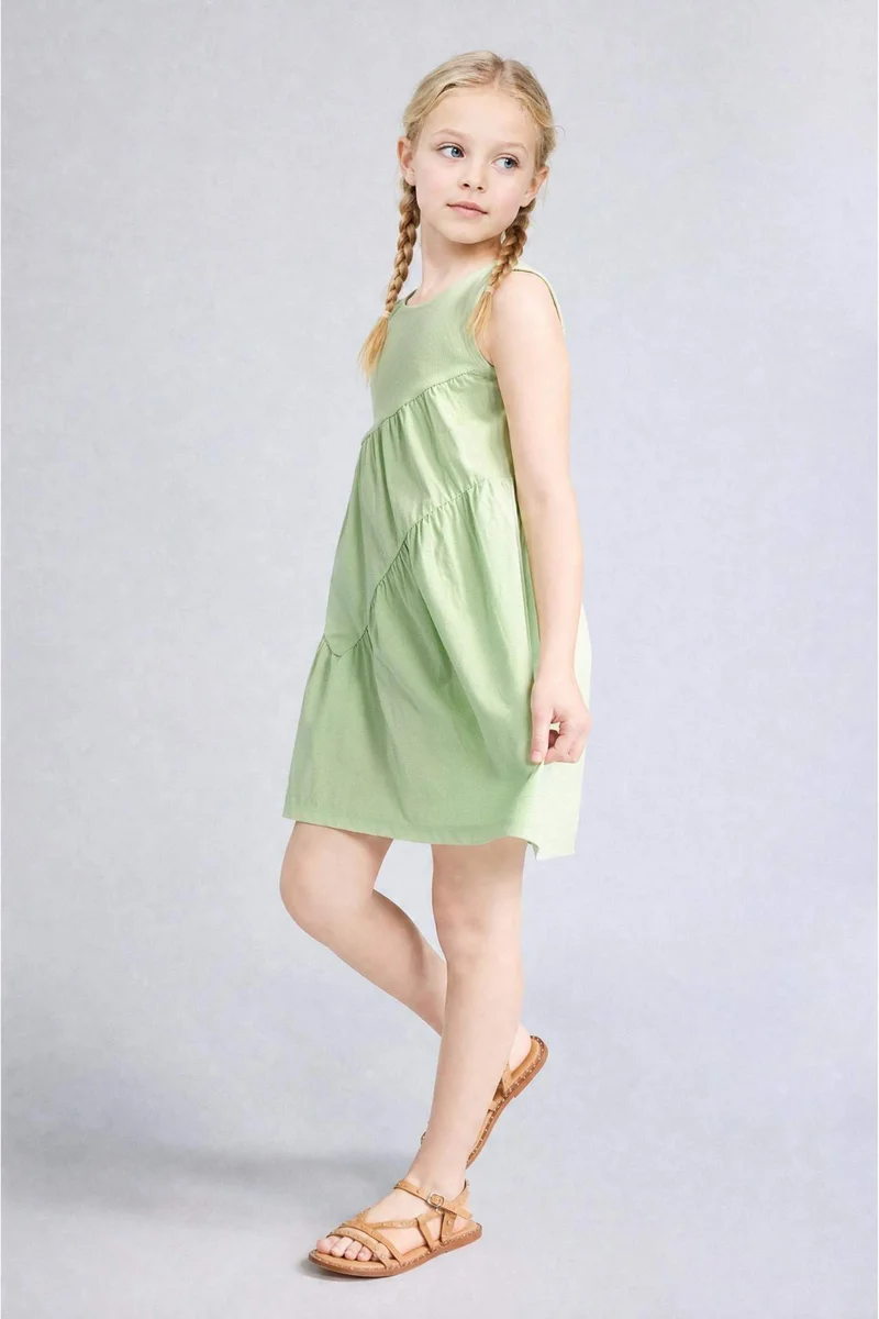 ديفاكتو Regular Fit Sleeveless Woven Dress