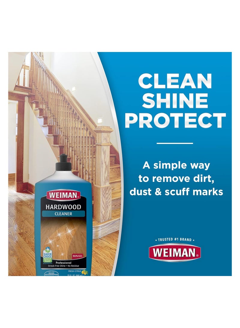 Weiman Hardwood Cleaner for Finished Hardwood Floors, Engineered Floors, Laminate - Streak-Free Results, EPA Safer Choice Certified, 32 oz - Image 5
