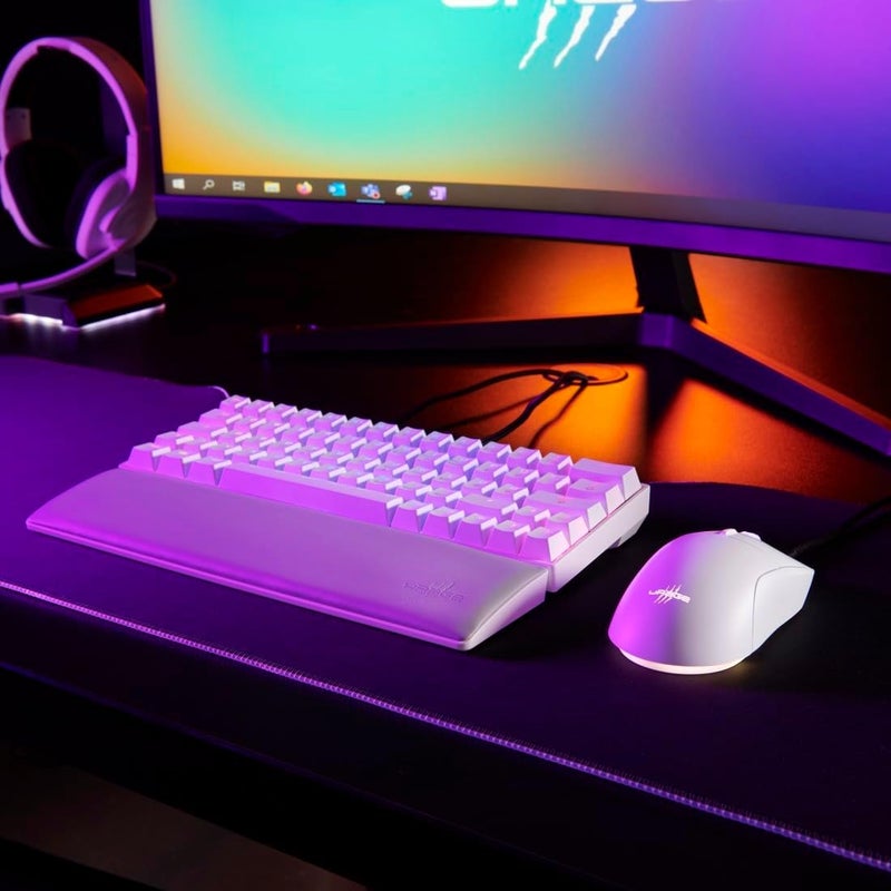 uRage Reaper 250 Wired Gaming Mouse (Rainbow LED, Ultra Light, Right-Handed, 6 Programmable Buttons, 6200 dpi, Optical Sensor, Software, Removable Cable) White - Image 3