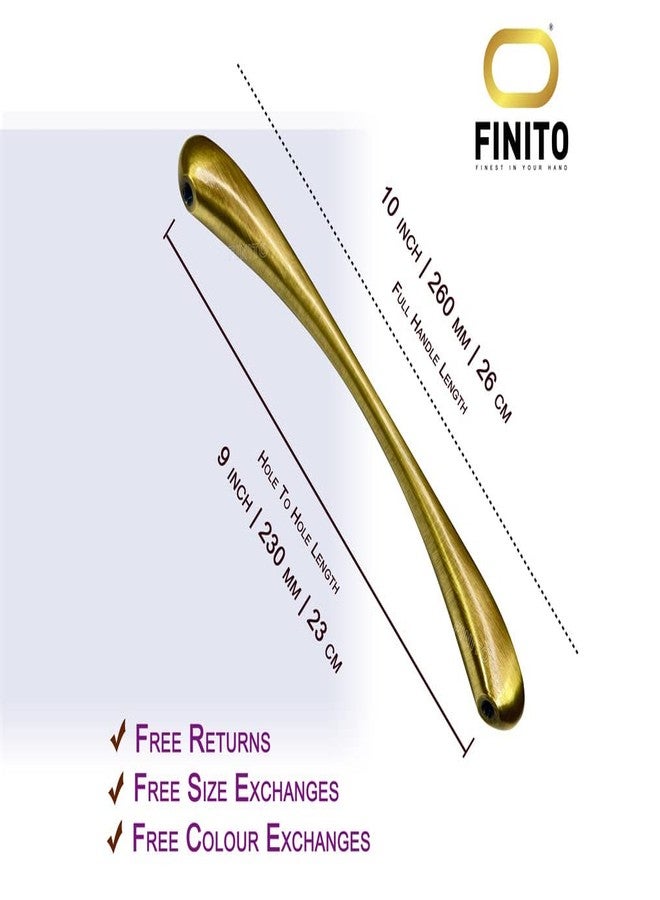 FINITO Pack of 2 Pieces 10 inch Brass Antique Finish Drawer Handles, Cabinet Handles, Cupboard Handle, Door Handles - FH11810A2 - (Explore The Collection) - Image 3