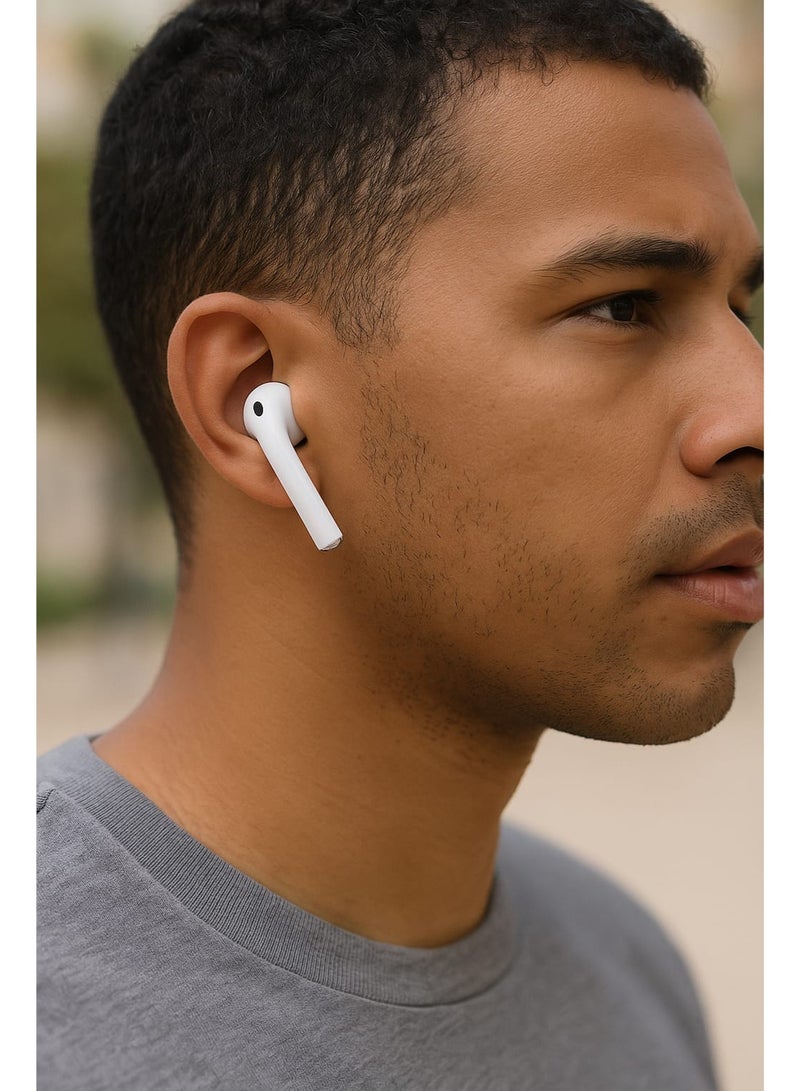 Earldom AP2 Wireless Bluetooth Earbuds with Charging Case - White - Image 3