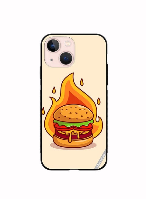Protective Case Cover For Apple iPhone 13 Burger Cheese Design Multicolour