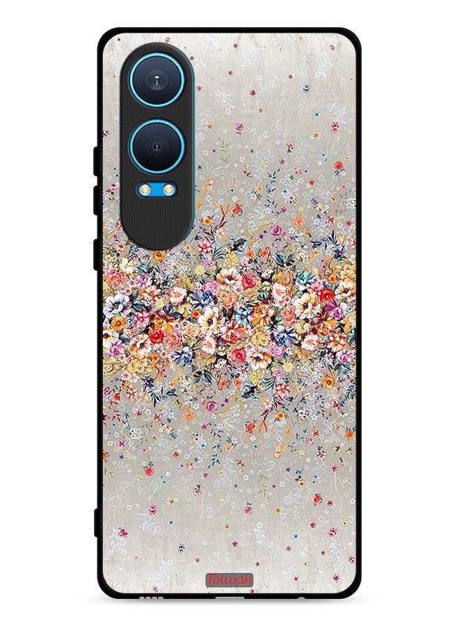 Tolwak OnePlus Nord CE4 Lite 5G Protective Case Cover Small Flowers Abstract Art - Image 1