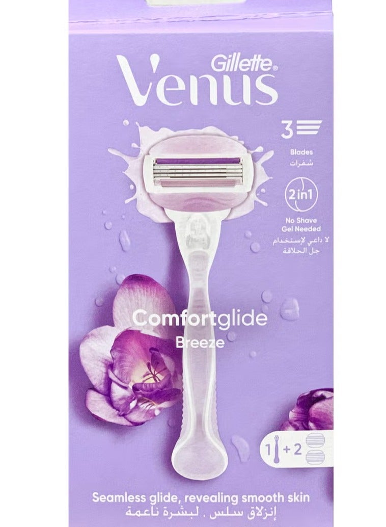 مقبض نسيم جيليت فينوس كومفورت جلايد + شفرتين - Image 1