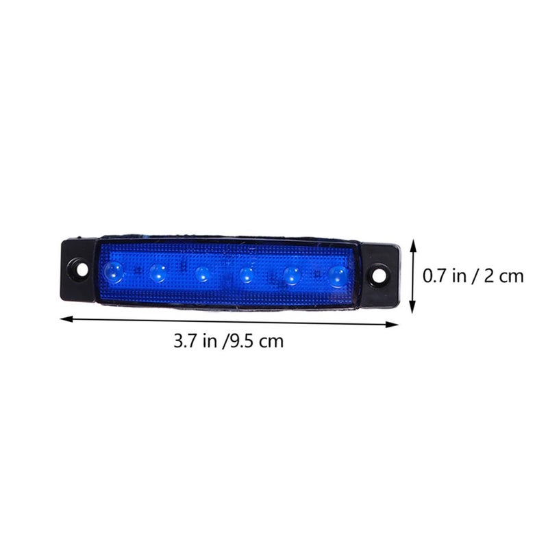 12Pcs Blue LED Side Marker Lights For Trucks Trailers Buses Easy To Install - Image 3
