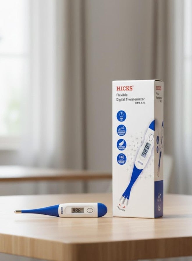 hicks Flexible Tip DMT-423 Digital Thermometer for Fever | Accurate Medical Thermometer for Adults, Kids & Baby | Fast Reading, Oral, Armpit, Rectal Use - Image 5