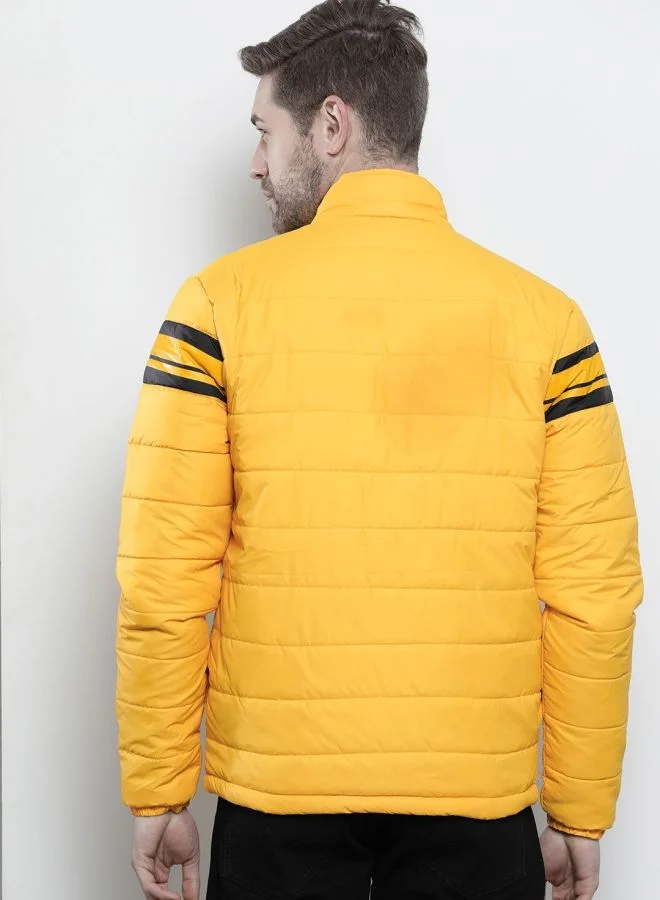 ذا انديان كراج كو The Indian Garage Co Men Slim Fit Colour Blocked High Neck Long Sleeves Jacket