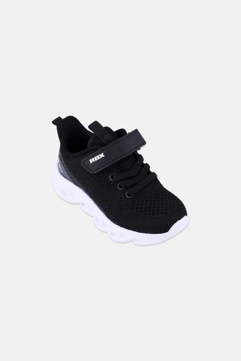 RBX Toddlers Boy Velcro Closure Training Shoes, Black - Image 1