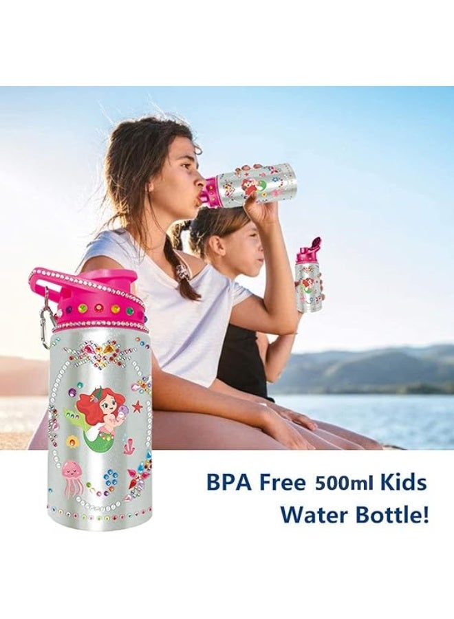 SOOFAM Gifts for Girl Decorate Your Own Water Bottles with Gem Art Stickers for Kids Fun DIY Arts and Crafts Children Diamond Painting Arts and Crafts Birthday Gifts for Kids 3+ Year Old Girls - Image 2
