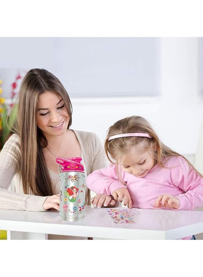 SOOFAM Gifts for Girl Decorate Your Own Water Bottles with Gem Art Stickers for Kids Fun DIY Arts and Crafts Children Diamond Painting Arts and Crafts Birthday Gifts for Kids 3+ Year Old Girls - Image 5