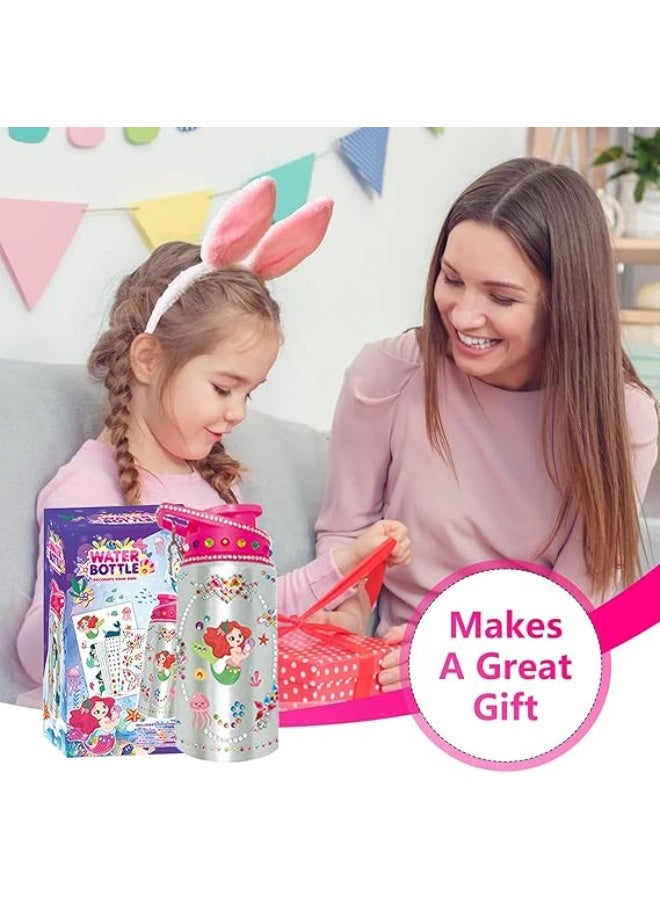 SOOFAM Gifts for Girl Decorate Your Own Water Bottles with Gem Art Stickers for Kids Fun DIY Arts and Crafts Children Diamond Painting Arts and Crafts Birthday Gifts for Kids 3+ Year Old Girls - Image 3