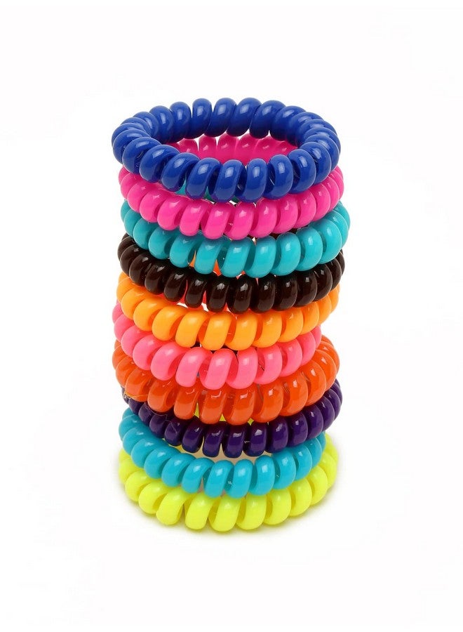 YouBella Fashion Jewellery Combo of 10 Telephone Wire Style Hair Accessories for Girls and Women (Multicolor) (YBHAIR_41678) - Image 1
