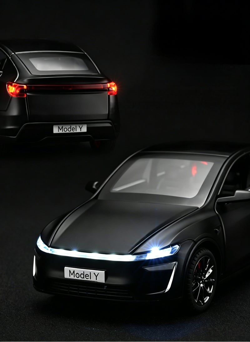 Tesla High-Detail Alloy Car Model with Realistic Lighting  Sound Effects, 1:32 Scale Die-Cast Vehicle, Collectible Display Model for Adults  Kids - Image 5