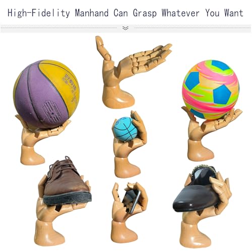 yangjietf Mannequin Hand, Cell Phone Stand,Phone Holder,Phone Stand for Desk,Phone Holder for Desk,poseable Figure,Articulated Fingers,Cell Phone Stand,Male Hand of Left for Mobile Phone. - Image 3