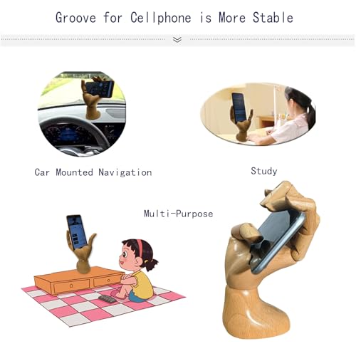 yangjietf Mannequin Hand, Cell Phone Stand,Phone Holder,Phone Stand for Desk,Phone Holder for Desk,poseable Figure,Articulated Fingers,Cell Phone Stand,Male Hand of Left for Mobile Phone. - Image 4
