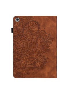 Zaboon Case For Huawei MediaPad M5 lite 10.1 Peacock Embossed Pattern TPU + PU Horizontal Flip Leather Case with Holder & Card Slots & Wallet & Sleep / Wake-up Function  - Image 3