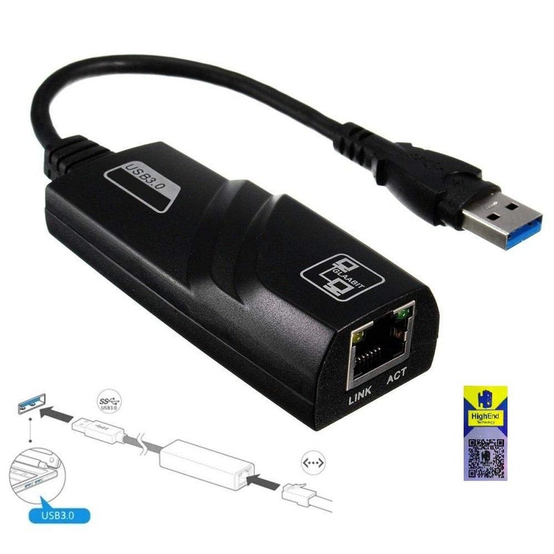 USB 3.0 Gigabit Ethernet Adapter Supports 10/100/1000mbps - Image 2