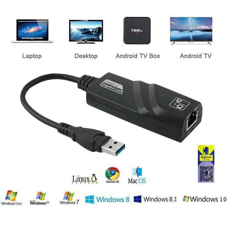 USB 3.0 Gigabit Ethernet Adapter Supports 10/100/1000mbps - Image 4
