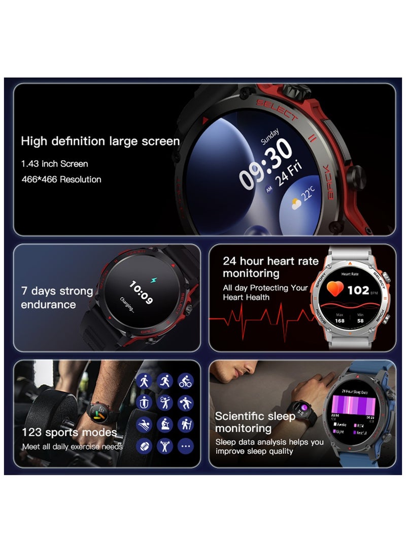 AROAQ Z136 Sports Watch with AMOLED Display Outdoor Waterproof Smartwatch for Sports and Health Monitoring - Image 3