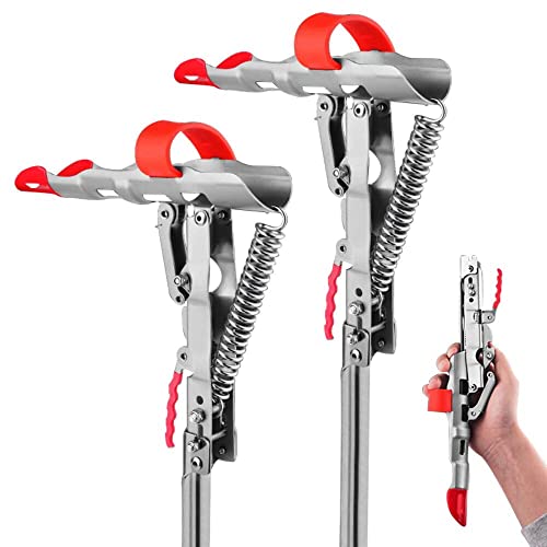 LBW Automatic Spring Fishing Rod Holder for Ground Bank Fishing Pole Holder Hook Setter Adjustable High Sensitivity Stainless Steel Fishing Rod Stand 2 Pack - Image 1