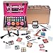 SHANY Carry All Make up Train Case with Pro Makeup Set, Beauty Brushes, Lipsticks, Eye Shadows, Blushes, Powders, and more - Reusable Cosmetics Storage Organizer - Premium Gift Packaging - Rose Gold - Image 2