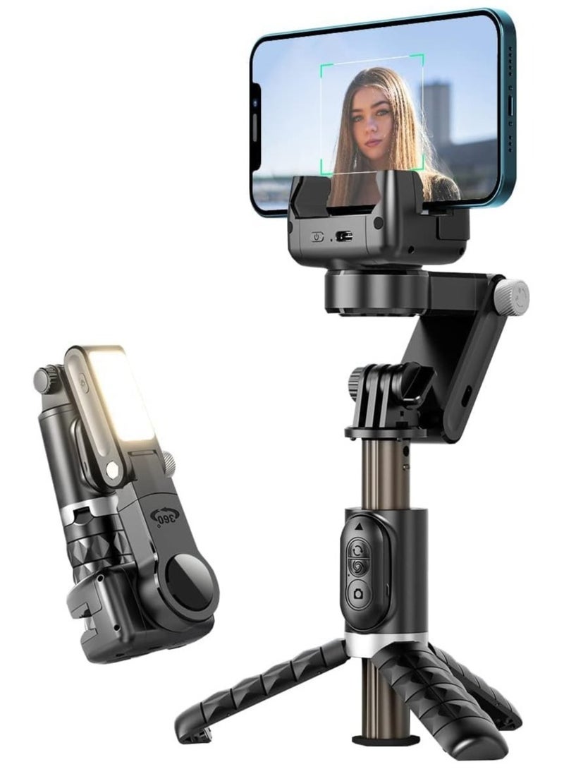 Gimbal Stabilizer for Smartphone with Extendable Selfie Stick and Tripod, 3 Axis Selfie Stick Tripod with Face Tracking, 360° Rotation, Auto Balance for iPhone/Android  - Image 1