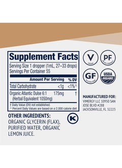Vimergy USDA Organic Atlantic Dulse Extract, 55 Servings – Raw Liquid Seaweed Dulse Supplement Drops - Alcohol-Free, Vegan & Paleo Friendly (55 ml)  - Image 4