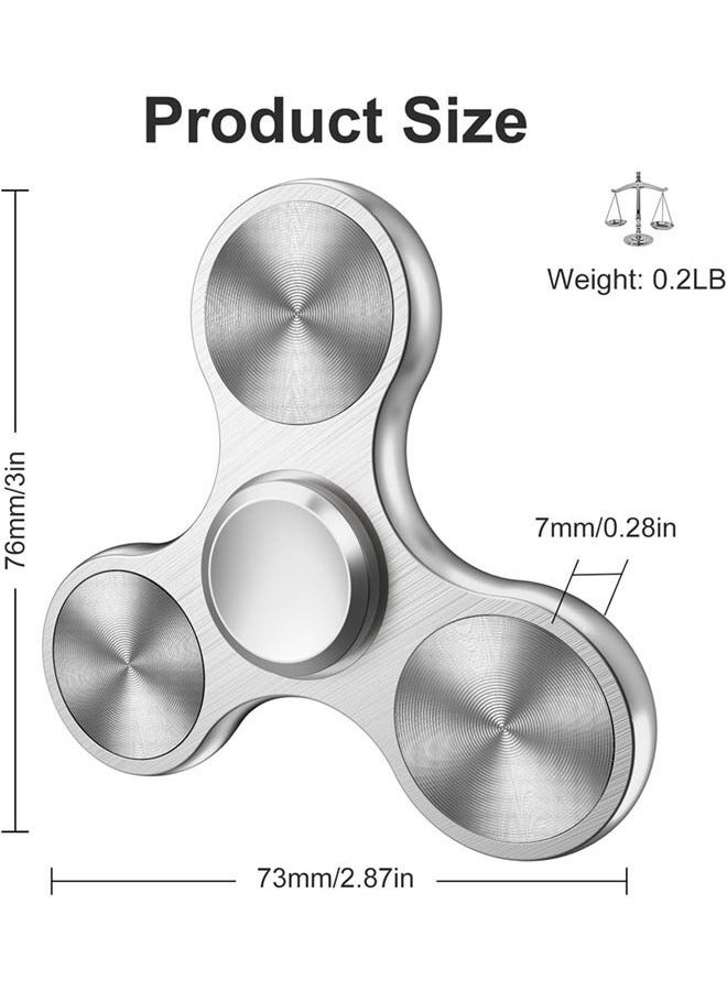 Fidget Spinners Toy, Metal Stainless Steel Bearing High Speed 4-8 Min Spins, EDC ADHD Stress Anxiety Relieves Reducer Fidgets Finger Toys, Novelty Gift for Kids and Adults  - Image 3