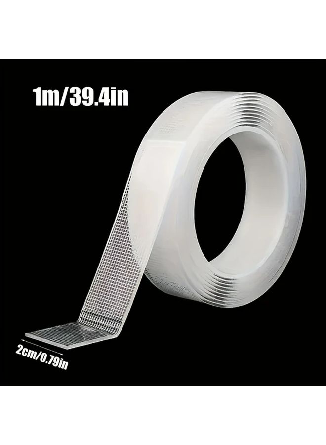 Super Strong Double Sided Nano Tape Transparent Removable Waterproof Heavy Duty 0 8in X 196 9in - Image 2