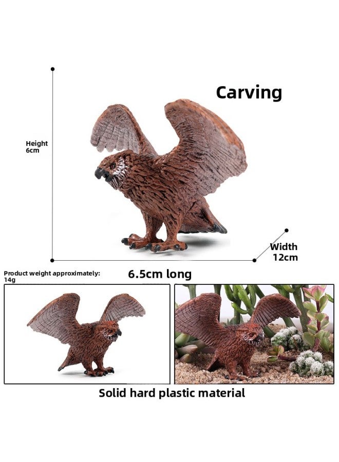Children's Simulation Animal Toy Model Eagle Golden Eagle Peregrine Falcon Snake Vulture Bald Eagle Owl Cognitive Gift Ornaments