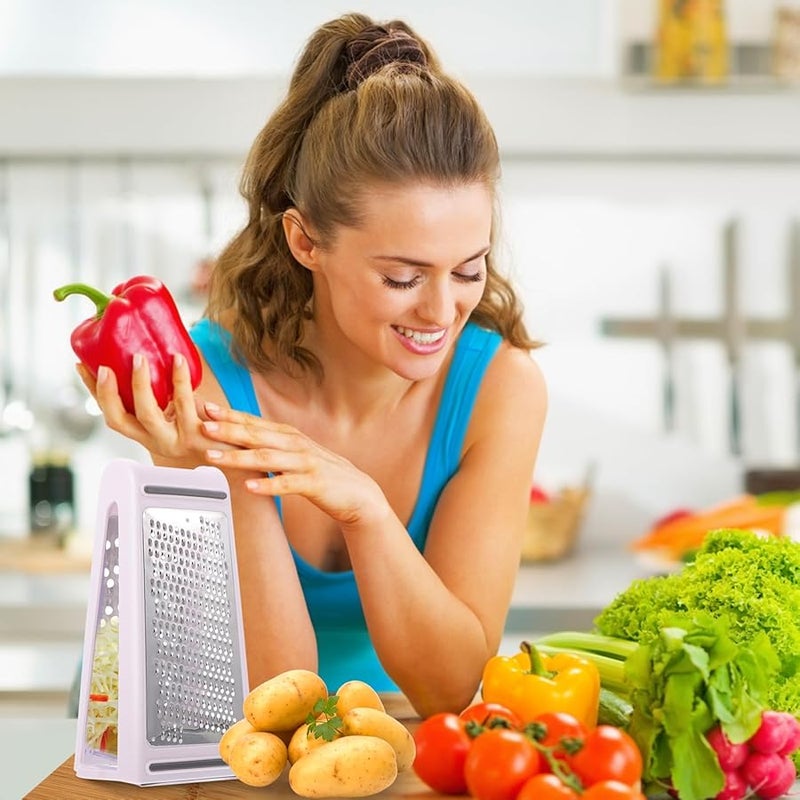 Stainless Steel Potato Slicer Cheese Grater Multipurpose Kitchen Food Vegetable Shredder Tool - Image 5