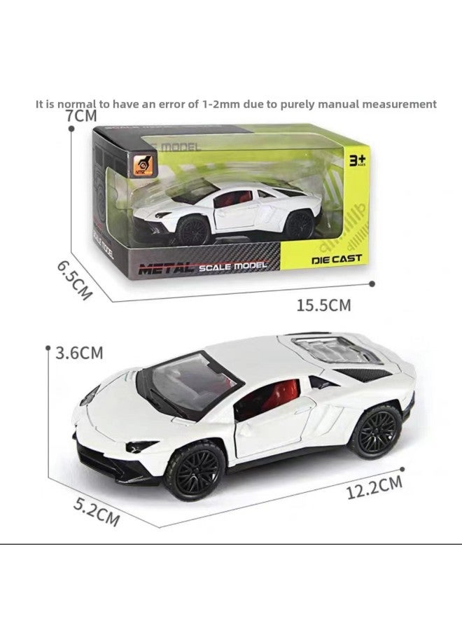 Cross-border Simulation Alloy Car Model Children's Toys Back Light Car Model Boys Toys Car Ornaments Wholesale