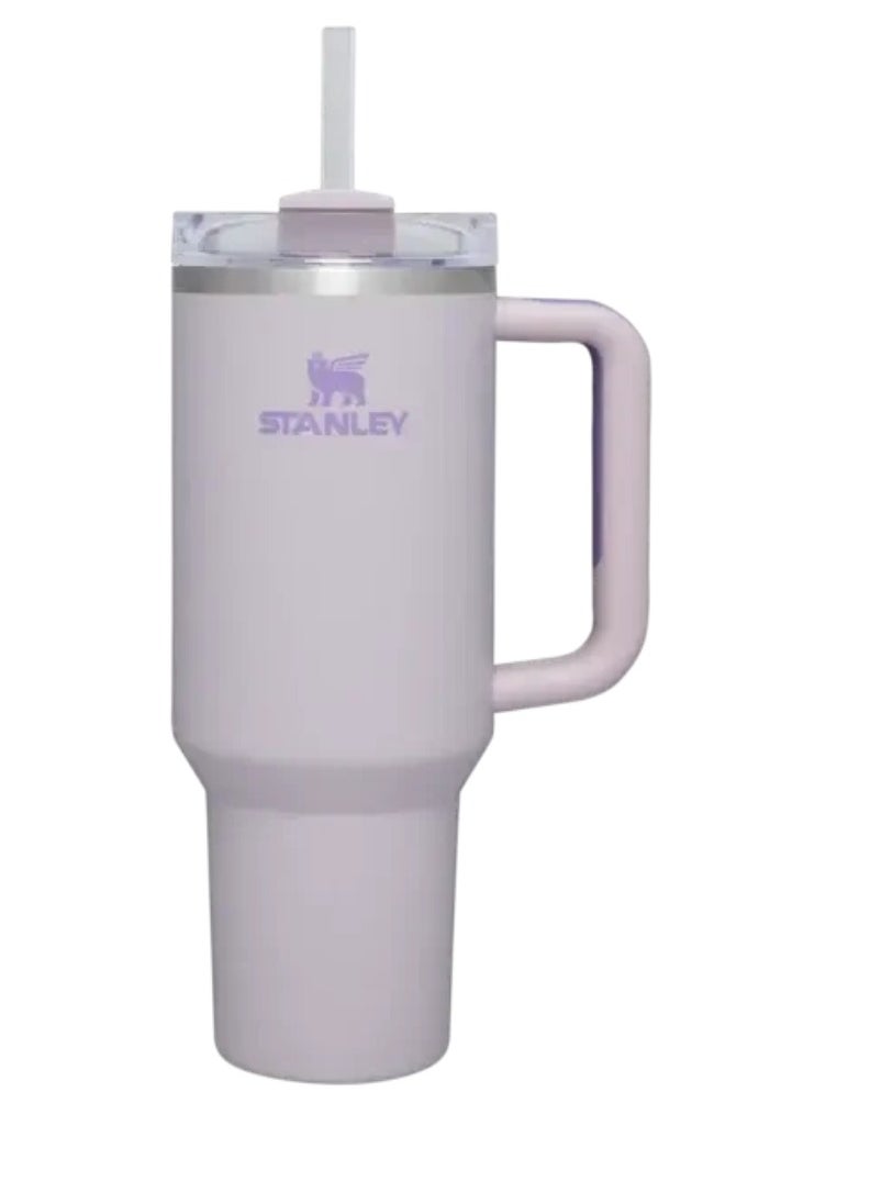 Stanley - Quencher H2.0 FlowState™ Stainless Steel Vacuum Insulated Tumbler with Lid and Straw – Orchid, 40oz – Keeps Drinks Cold for 11 Hours, Iced for 48 Hours – Perfect for Water, Iced Tea, Coffee, and Smoothies – Dishwasher Safe, Travel Mug for Hot & Cold Beverages - Image 1