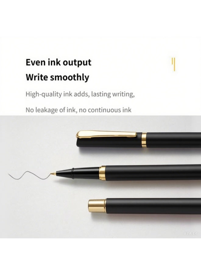 LumiArk Elegant Metal Gel Pen - Smooth Writing, Refillable, Business and Study Use(0.5mm) - Image 5