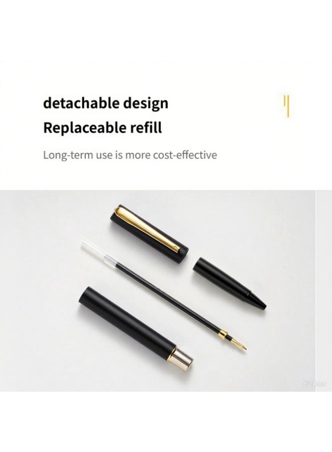 LumiArk Elegant Metal Gel Pen - Smooth Writing, Refillable, Business and Study Use(0.5mm) - Image 3