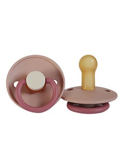 Classic Colour Block Latex Baby Pacifier 6-18 Months Pack of 1, Size 2 - Peony