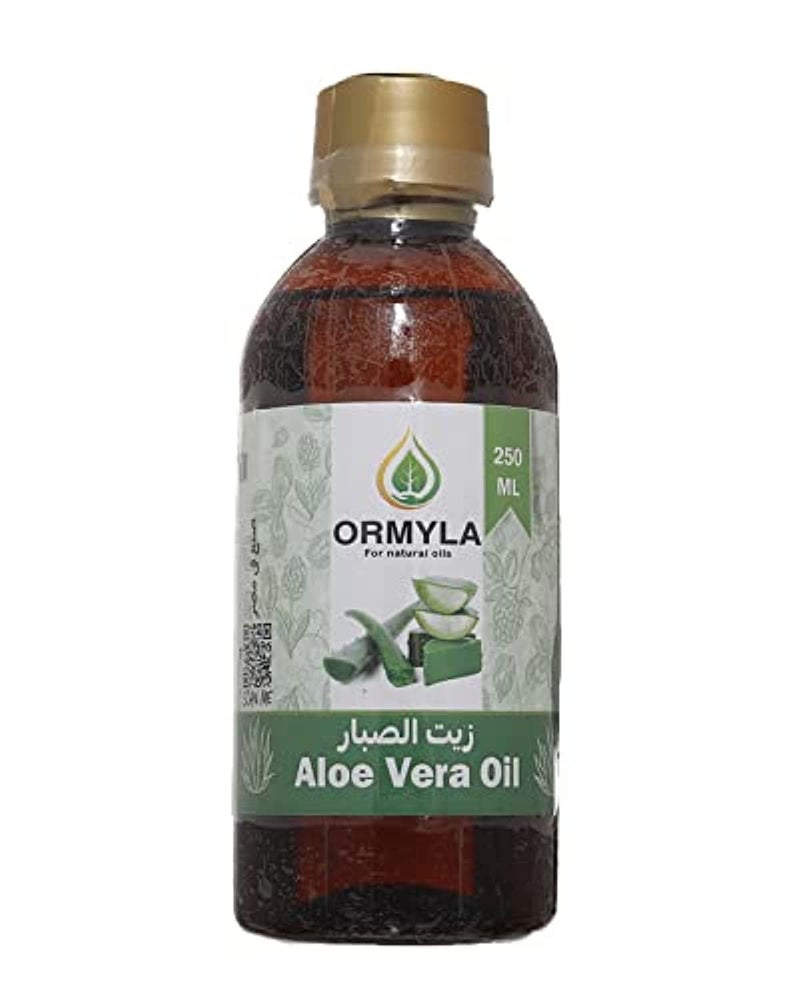 Ormyla Aloe Vera Oil Raw Virgin for Hair, Face and Body, 250 ml