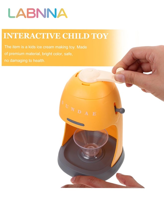 LABNNA Creative Ice Cream Playdough Set Maker Machine for Kids DIY , Multi-colored Ice Cream Making Set with Rich Accessories and 8 Colors of Daugh, Fun Non-toxic Clay Modelling Kit, Ideal Children's Gift, 11*11*19cm - Image 3